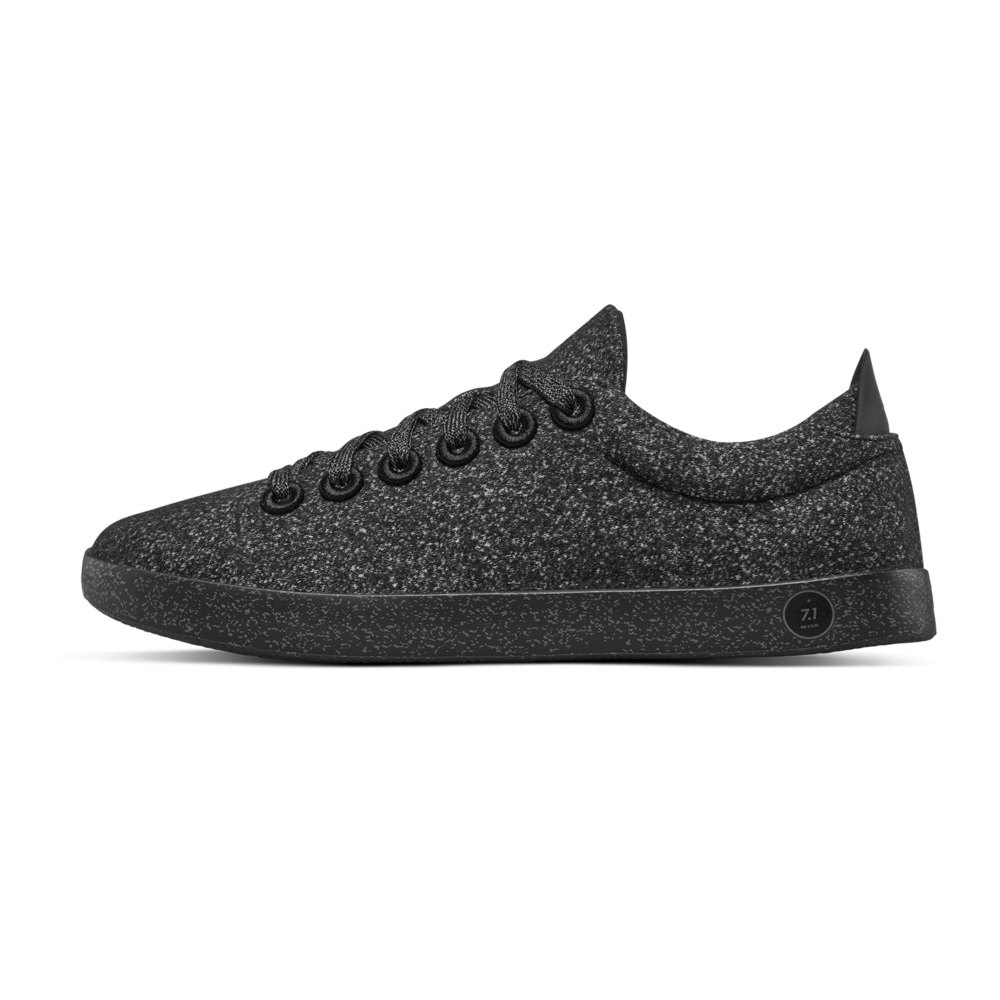 Allbirds Men\'s Wool Pipers - Sneakers Black - ARQ967803